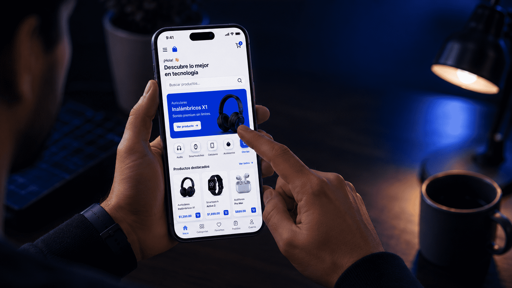 Dashboard connected to mobile preview